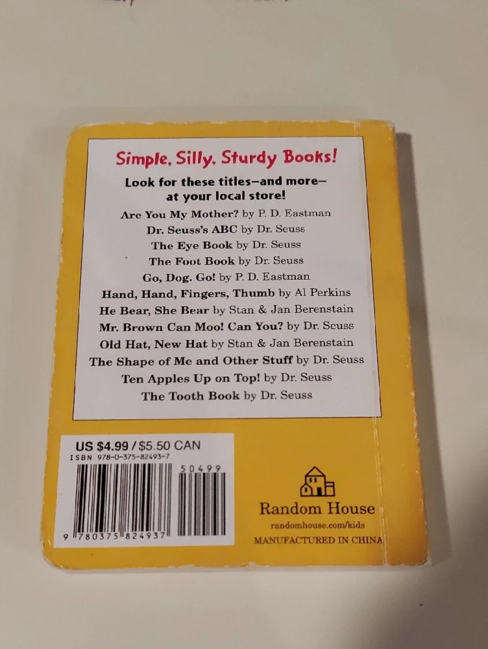 Dr. Seuss Board Books Set Of 3